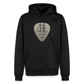 Gitarre Vintage Gitarrist Geschenk - Männer Premium Bio Hoodie - Schwarz - Vorne - Nico (187cm)