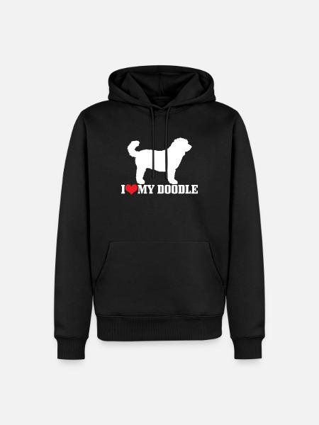 Goldendoodle Dog The Dood Gift - Men’s Premium Organic Hoodie - black