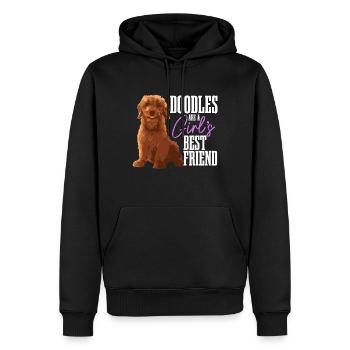 Goldendoodle Dog The Dood Gift - Men’s Premium Organic Hoodie - black - Front - Nico (187cm)
