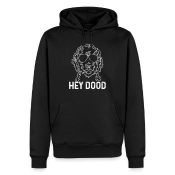 Goldendoodle Hund The Dood Geschenk - Männer Premium Bio Hoodie - Schwarz - Vorne - Nico (187cm)