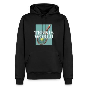 TENNIS WORLD - AI Generated - Men’s Premium Organic Hoodie - black - Front - Nico (187cm)