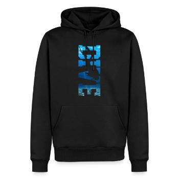 Tauchen Lustig Vintage Taucher Geschenk - Männer Premium Bio Hoodie - Schwarz - Vorne - Nico (187cm)