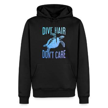 Tauchen Lustig Vintage Taucher Geschenk - Männer Premium Bio Hoodie - Schwarz - Vorne - Nico (187cm)