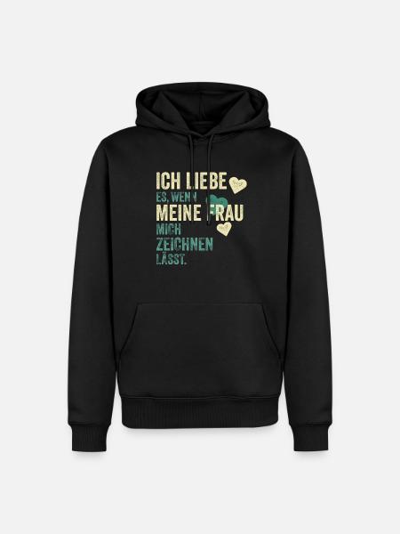 Dessinateur Dessin Disant Cadeau - Sweat à capuche Premium bio Homme - noir