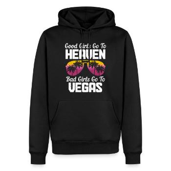 Las Vegas Nevada Souvenir Geschenk - Männer Premium Bio Hoodie - Schwarz - Vorne - Nico (187cm)