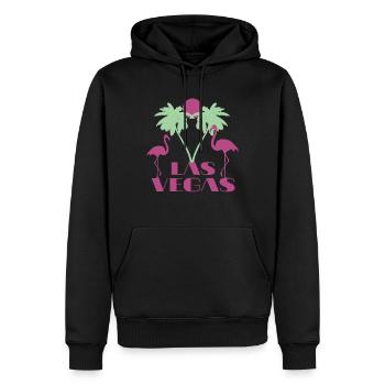 Las Vegas Nevada Souvenir Geschenk - Männer Premium Bio Hoodie - Schwarz - Vorne - Nico (187cm)