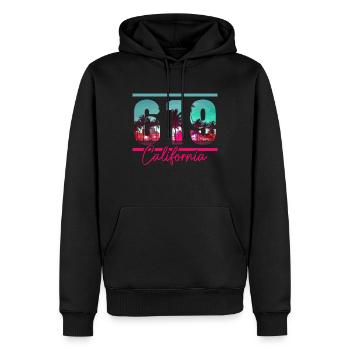 San Diego Kalifornien Vintage Souvenir - Männer Premium Bio Hoodie - Schwarz - Vorne - Nico (187cm)