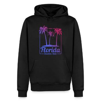 Floride Souvenir États-Unis Amérique - Sweat à capuche Premium bio Homme - noir - Devant - Nico (187cm)