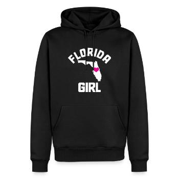Florida Girl Souvenir USA Amerika - Männer Premium Bio Hoodie - Schwarz - Vorne - Nico (187cm)