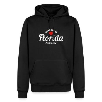 Floride Souvenir États-Unis Amérique - Sweat à capuche Premium bio Homme - noir - Devant - Nico (187cm)
