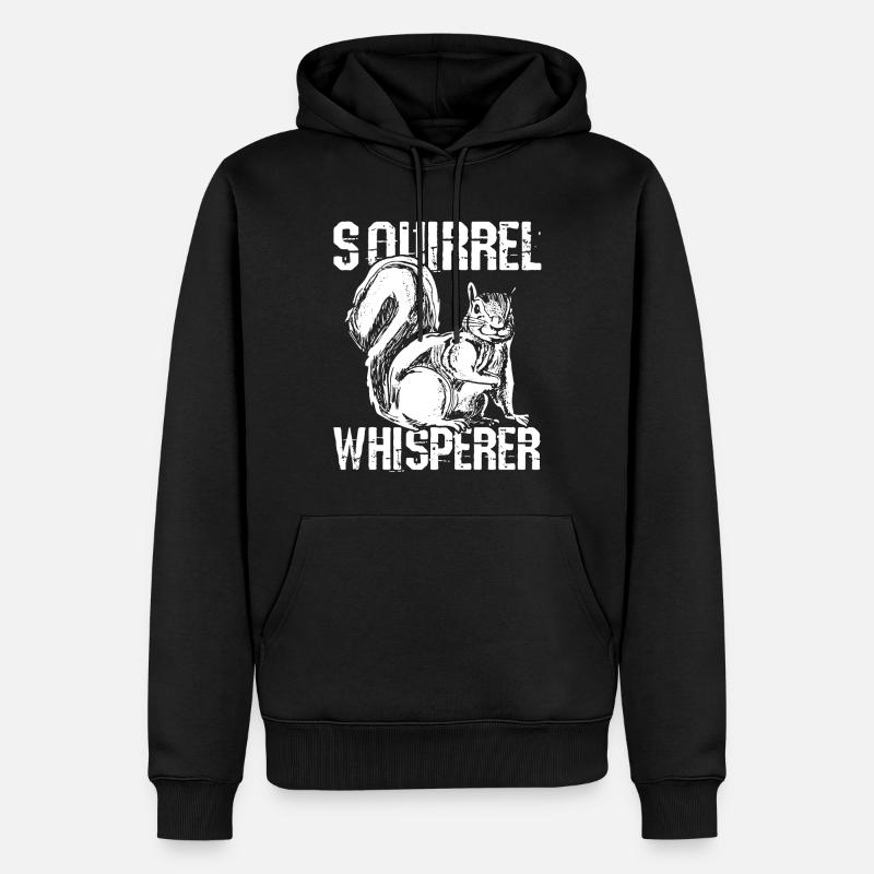 Eichhörnchen - Männer Premium Bio Hoodie - Schwarz