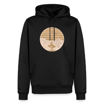 Surfen Vintage Surfer Geschenk - Männer Premium Bio Hoodie - Schwarz - Vorne - Nico (187cm)