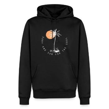 Surfen Vintage Surfer Geschenk - Männer Premium Bio Hoodie - Schwarz - Vorne - Nico (187cm)