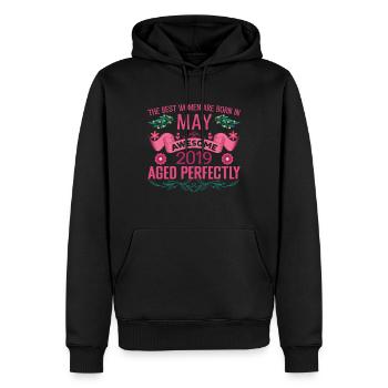 Mai 2019 Geburtstag Ehefrau Mai 2019 Geburtstag - Männer Premium Bio Hoodie - Schwarz - Vorne - Nico (187cm)