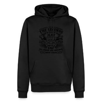 Geburtstag 2008 Mai 2008 geboren im Mai 2008 - Männer Premium Bio Hoodie - Schwarz - Vorne - Nico (187cm)