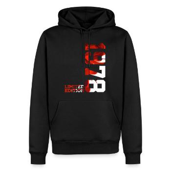 48TH BIRTHDAY 48 YEARS LIMITED EDITION 1978 - Men’s Premium Organic Hoodie - black - Front - Nico (187cm)