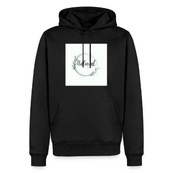 Natural Life rainbow butterfly created - Men’s Premium Organic Hoodie - black - Front - Nico (187cm)