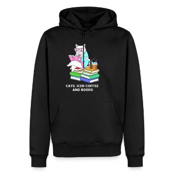 Eiskaffee Barista Koffein Espresso Iced Coffee - Männer Premium Bio Hoodie - Schwarz - Vorne - Nico (187cm)