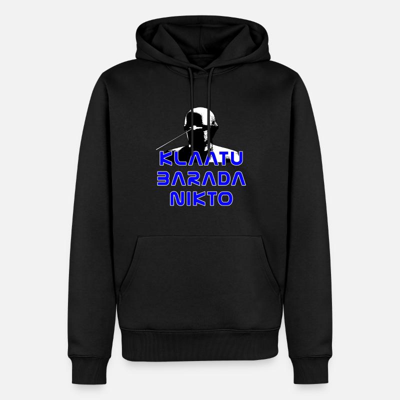 Klaatu Barada Nikto - Sweat à capuche Premium bio Homme - noir