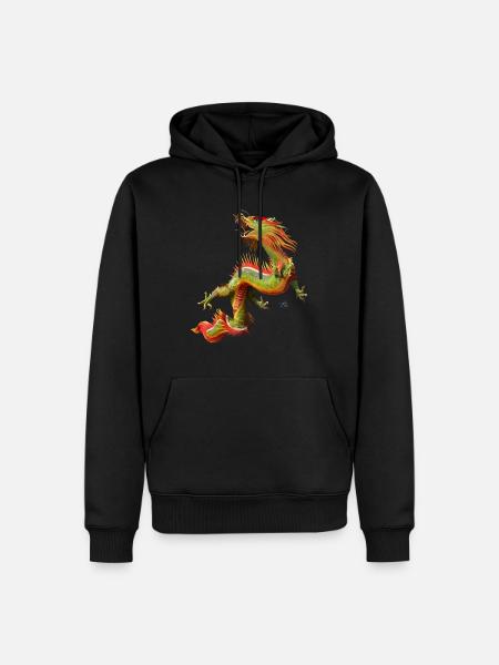Chinese Dragon - Men’s Premium Organic Hoodie - black