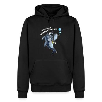 Hai Fisch Taucher Hailiebhaber lustiger Taucher - Männer Premium Bio Hoodie - Schwarz - Vorne - Nico (187cm)