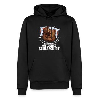 Offizielles Schlafshirt Bärchen Paar Bären Babybär - Männer Premium Bio Hoodie - Schwarz - Vorne - Nico (187cm)