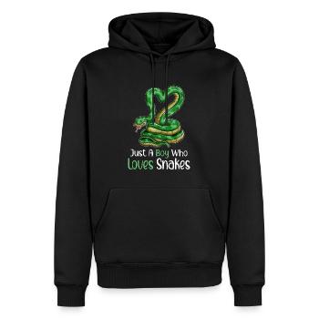 Éleveur de reptiles Serpents Reptile Fan Boys Homme - Sweat à capuche Premium bio Homme - noir - Devant - Nico (187cm)