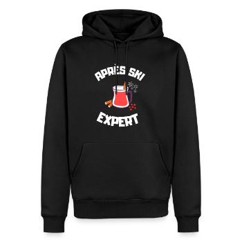 Expert après-ski - Sweat à capuche Premium bio Homme - noir - Devant - Nico (187cm)