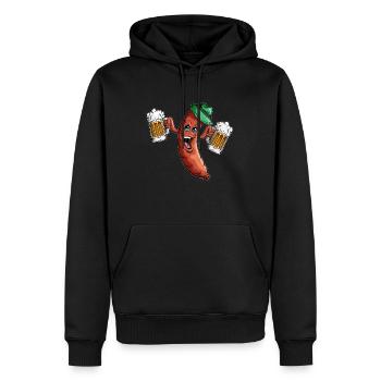 Liste de saucisses de Beer Beer Beer Garden - Sweat à capuche Premium bio Homme - noir - Devant - Nico (187cm)