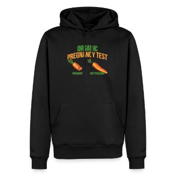 Schwangerschaft Babyparty knappern Karotten Möhren - Männer Premium Bio Hoodie - Schwarz - Vorne - Nico (187cm)
