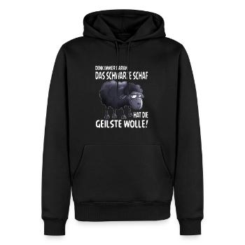 Schafe Schaf die geilste Wolle Bauern Schafhirte - Männer Premium Bio Hoodie - Schwarz - Vorne - Nico (187cm)
