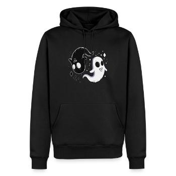 Ying Yang Enfants Fantôme Sorcière Heure Halloween - Sweat à capuche Premium bio Homme - noir - Devant - Nico (187cm)