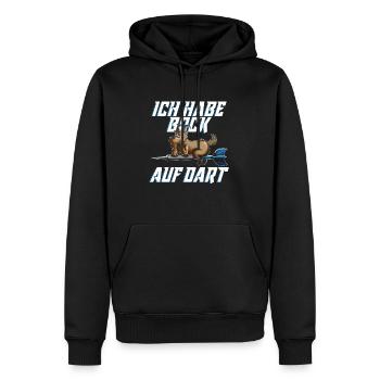 Darten Dartspieler Bock auf Dart Dartspieler Spiel - Männer Premium Bio Hoodie - Schwarz - Vorne - Nico (187cm)