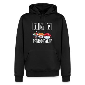Ich schlaf regelmäßig Chemieformel Chemiker Spruch - Männer Premium Bio Hoodie - Schwarz - Vorne - Nico (187cm)