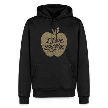 Ich liebe New York Souvenirs Der Big Apple New York - Männer Premium Bio Hoodie - Schwarz - Vorne - Nico (187cm)