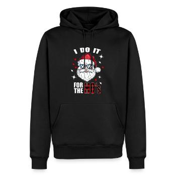 Frohe Weihnachten Weihnachtsfest Xmas Feiertage - Männer Premium Bio Hoodie - Schwarz - Vorne - Nico (187cm)