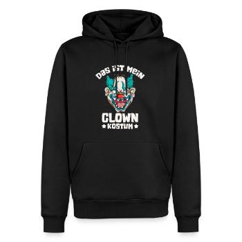 Halloween gruseliges Clownkostüm Fratze Gesicht - Männer Premium Bio Hoodie - Schwarz - Vorne - Nico (187cm)