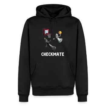 Basketball Dunking Bauer schlägt König Brettspiell - Männer Premium Bio Hoodie - Schwarz - Vorne - Nico (187cm)