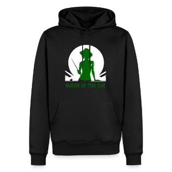Poolbillard - die attraktive Königin des Queues - Männer Premium Bio Hoodie - Schwarz - Vorne - Nico (187cm)
