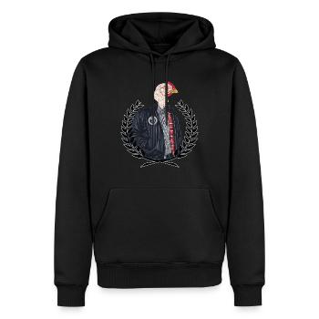Oldschool Rude Boy - Men’s Premium Organic Hoodie - black - Front - Nico (187cm)