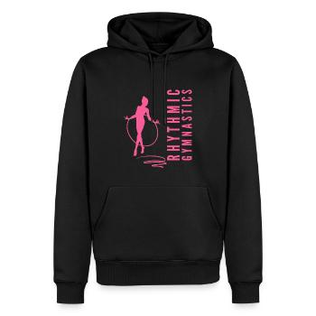 Rhythmic Gymnastics Gymnastik Gymnastin mit Reifen - Männer Premium Bio Hoodie - Schwarz - Vorne - Nico (187cm)