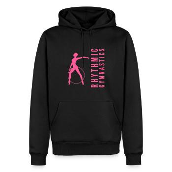 Rhythmic Gymnastics Gymnastik Gymnastin mit Reifen - Männer Premium Bio Hoodie - Schwarz - Vorne - Nico (187cm)