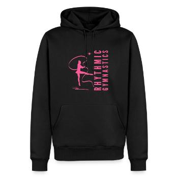Rhythmic Gymnastics Gymnastik Gymnastin mit Band - Männer Premium Bio Hoodie - Schwarz - Vorne - Nico (187cm)