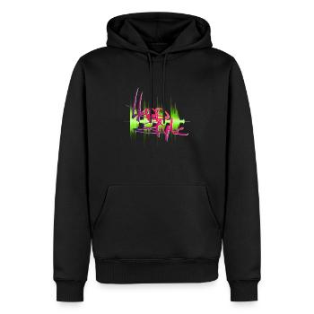Hardstyle - Men’s Premium Organic Hoodie - black - Front - Nico (187cm)