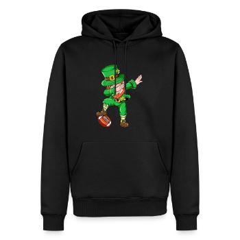 Sports Dab St Patricks Goblin Football Dabbing - Sweat à capuche Premium bio Homme - noir - Devant - Nico (187cm)