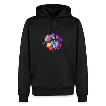 Basket-ball Basketteur Basketteur Surprise Tenue - Sweat à capuche Premium bio Homme - noir - Devant - Nico (187cm)