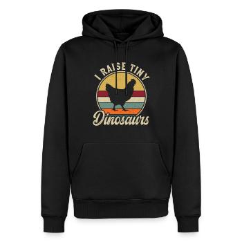 Éleveur de poulets Élevage Amateur de poulet de la ferme - Sweat à capuche Premium bio Homme - noir - Devant - Nico (187cm)