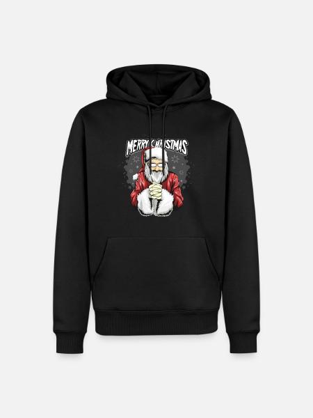 Cadeaux de Noël Noël - Sweat à capuche Premium bio Homme - noir