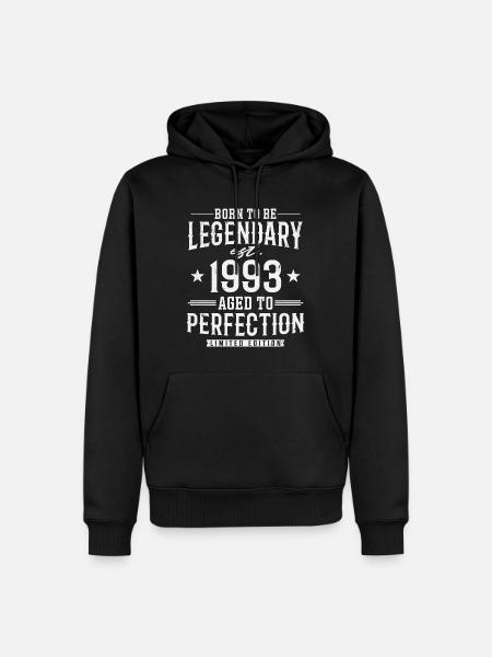 Legendary since 1993 - Men’s Premium Organic Hoodie - black