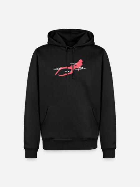 dive - Men’s Premium Organic Hoodie - black